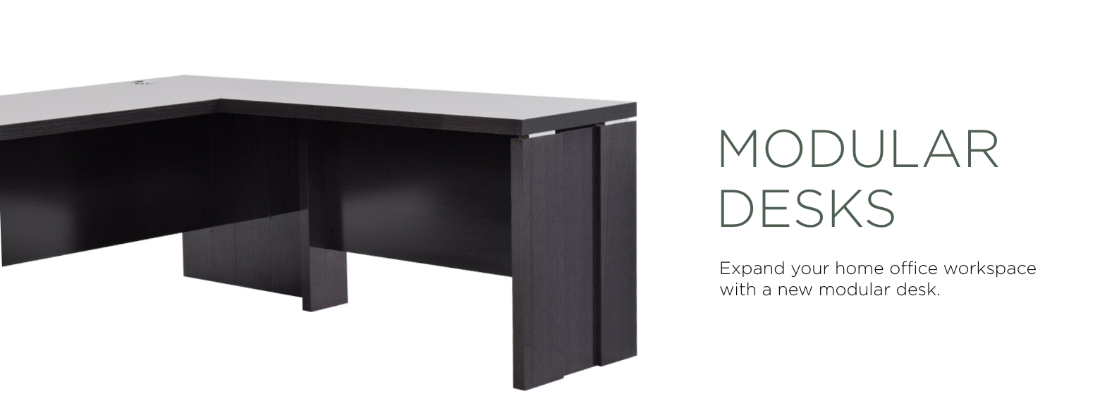 Modular Desks. Expand your home office workspace with a new modular desk.